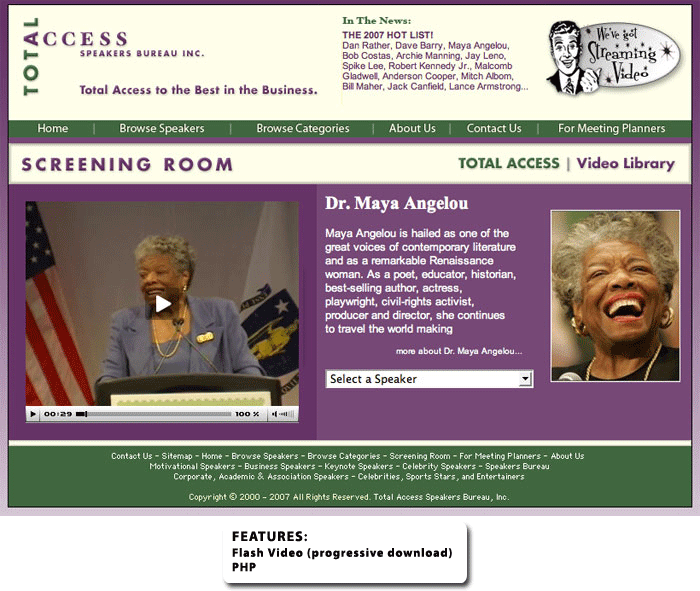 Total Access Speakers Bureau | Screening Room